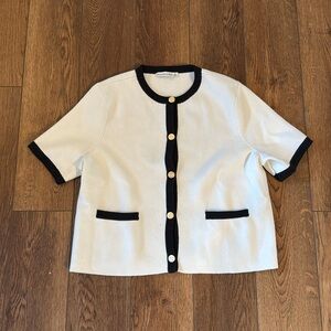 Abercrombie LuxeLoft Short-Sleeve Cardigan